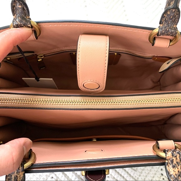 COACH 1941 Serra Colorblock Satchel Oxblood Multi - Picture 7 of 16